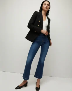 Veronica Beard VB Miller Dickey in Black with Gold Button