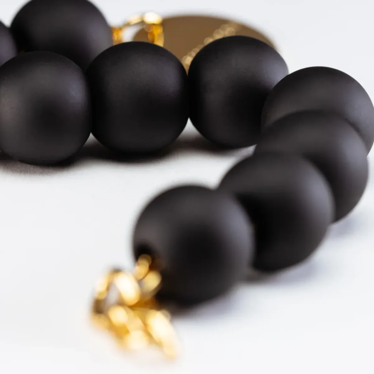 Vanessa Baroni VBARONI Beads Bracelet in Matt Black