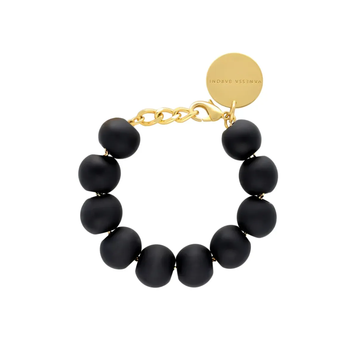 Vanessa Baroni VBARONI Beads Bracelet in Matt Black