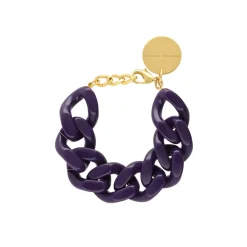 Vanessa Baroni VBARONI Flat Chain Bracelet in Purple