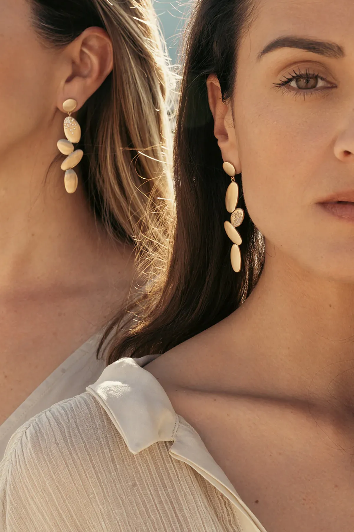 Ylume Large Pebble Earrings